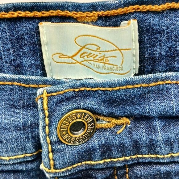 Levi's 512 Prefectly Slimming Stretch Denim Capri Women's 6. Sequined Pockets... - Picture 5 of 11